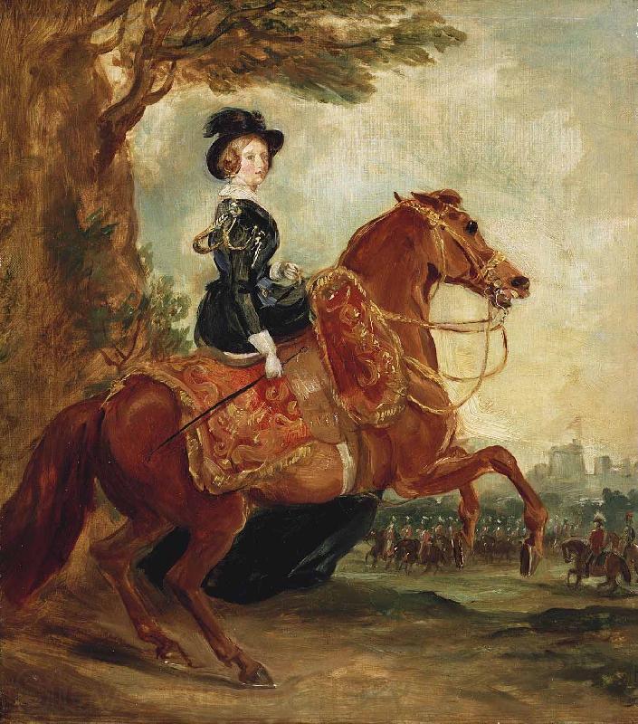 Francis Grant Portrait of Queen Victoria on horseback